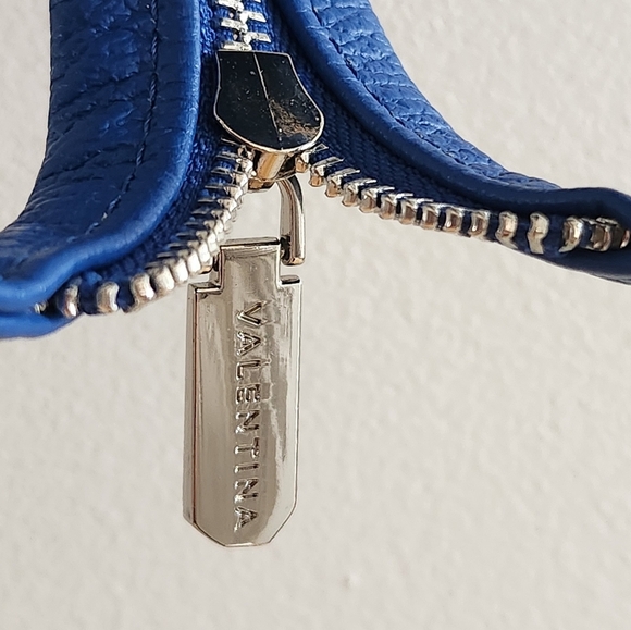 -SOLD-Valentina Italia Blue Leather Sling Backpack/Shoulder Bag/Handbag,  BNWOT - Picture 7 of 16